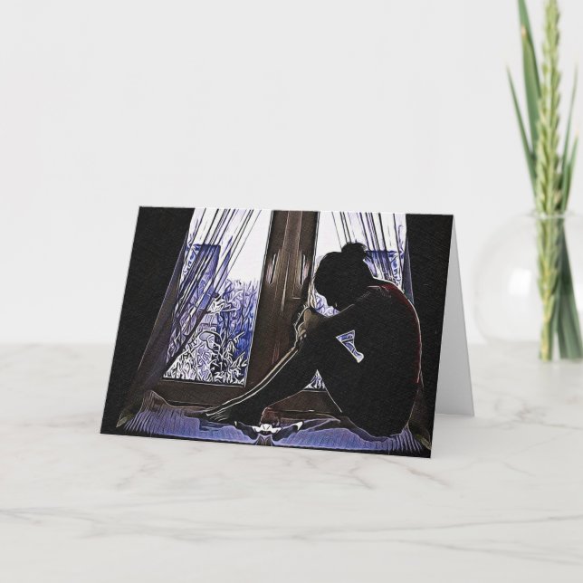 Cartão Sinto Tanta Falta De Você (Frente)