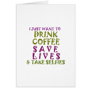 Cartão Sip, Save, Smile: Café, gentileza e selifes