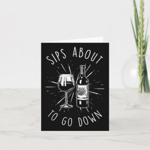 Cartão Sips prestes a descer pela engraçada Vinery &amp; 