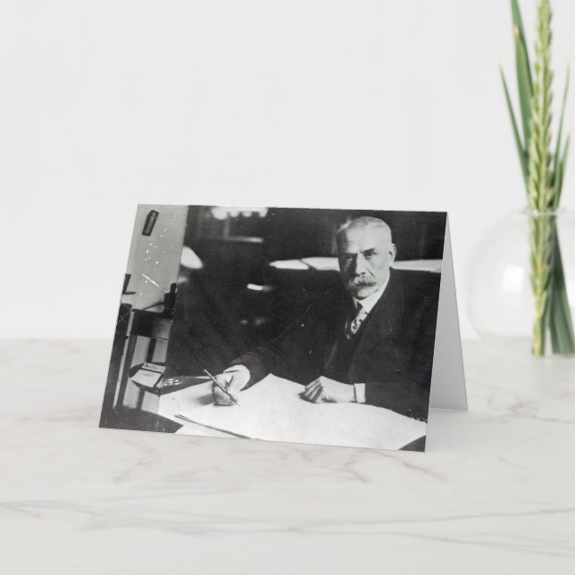 Cartão Sir Edward Elgar trabalha com uma pontuação orques (Frente)