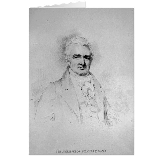 Cartão Sir John Thomas Stanley Bart (Frente)