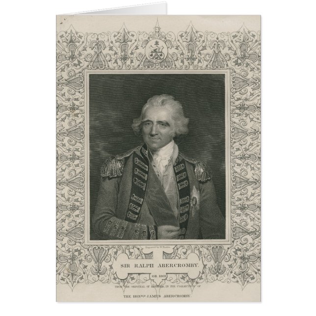 Cartão Sir Ralph Abercromby (Frente)