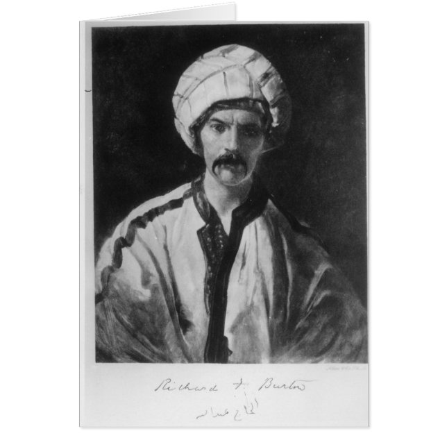 Cartão Sir Richard Burton (Frente)