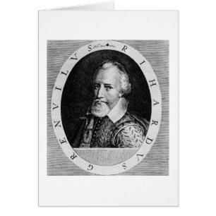 Cartão Sir Richard Grenville (c.1541-91), de "Newe Welt