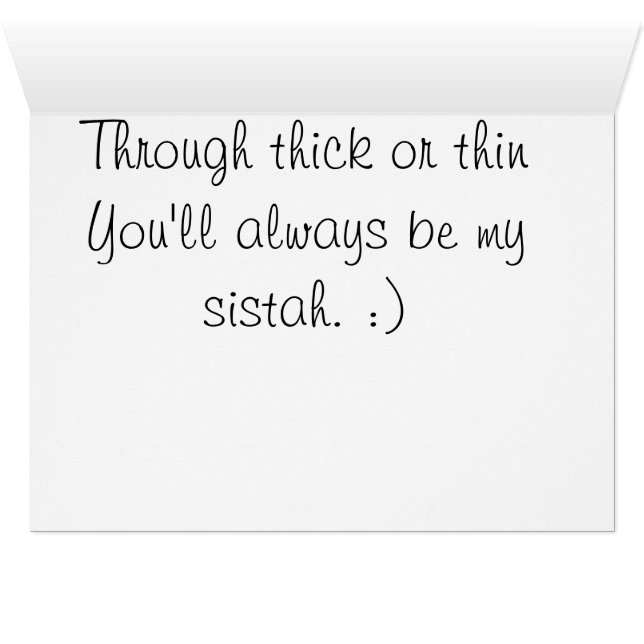 Cartão Sistahhood e nós somos poderosos junto (Interior horizontal (base))