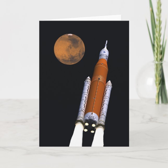 Cartão Sistema de Lançamento de Espaço SLS (Frente)