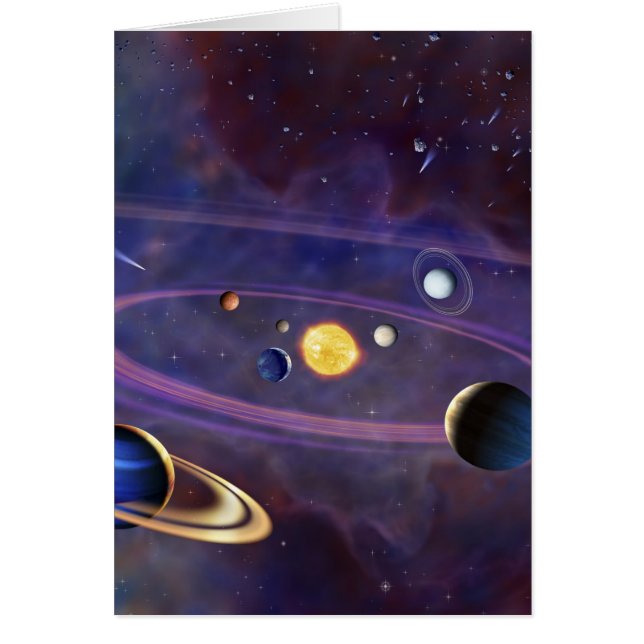 Cartão Sistema solar (Frente)