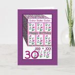 Cartão SISTER - aniversário de 30 anos Feliz<br><div class="desc">Este cartão com suas flores cardíacas é uma maneira alegre de desejar a alguém especial um feliz aniversário. Todo o texto é personalizável, portanto você pode mudar "Irmã" para o nome dela, mudar o ano (e você só precisa mudá-lo uma vez, e ele mudará em todo o cartão). E, claro,...</div>