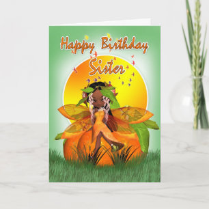 Cartão Sister Birthday Card - Moonies Citrus Fairy - Afri