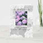 Cartão Sister-in-Law Birthday Hydrangea<br><div class="desc">Produtos totalmente personalizáveis. Grande seleção de cartões de aniversário encontrados em zazzle.com/sandrarosecreations</div>