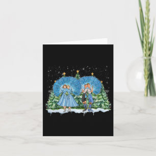 Cartão Sisters White Christmas Movie 1954 Xmas Snow Pajam