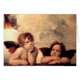 Cartão Sistine Madonna por Raffael