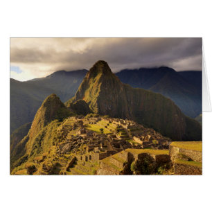 Cartão Site Machu Picchu perto de Cusco no Peru