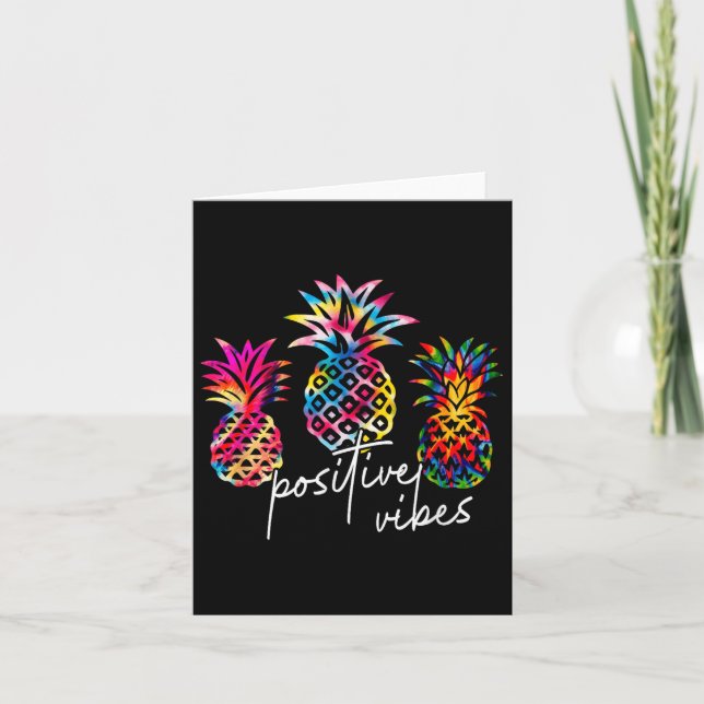 Cartão Sitive Vibe Ne Transfer Day Infertility Ivf Tie Dy (Frente)