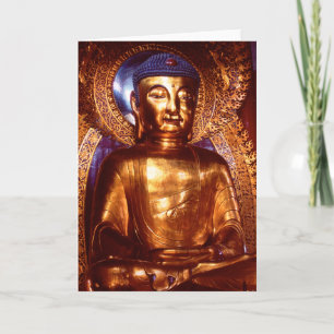 Cartão Six Banyan Tree Temple Buddha Greeting Card