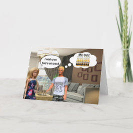 Cartão Six pack tee!