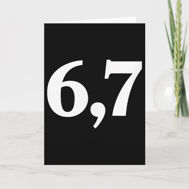 Cartão Six Seven Trending 67 Logo _2  (Frente)