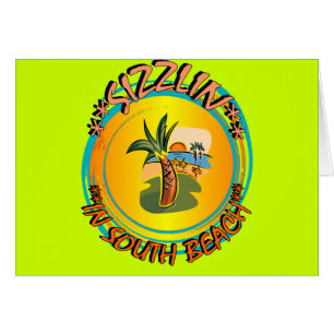 Cartão Sizzlin no South Beach