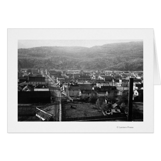 Cartão Skagway, Vista do Alasca da Fotografia da Avenida  (Frente Horizontal)