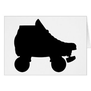 Cartão skate de rolo