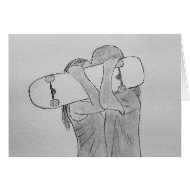 Cartão Skate Love (Frente Horizontal)