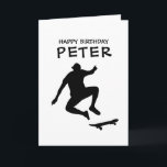 Cartão SKATEBOARD HELY BIRTHDAD FRIEND Card<br><div class="desc">SKATEBOARD HELY BIRTHDAY Boy Nada diz "eu me importo" como um cartão personalizado de alta qualidade com uma mensagem sincera. Muitos valorizarão um bom cartão personalizado sobre o presente que ele traz. Um cartão que manterá sua qualidade por toda a vida, para sempre lembrar a essa pessoa especial aquela bela...</div>