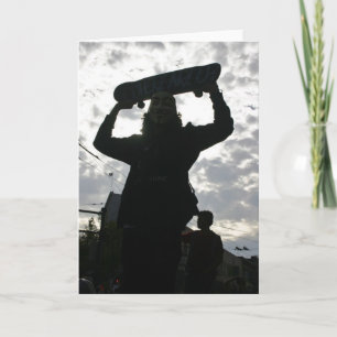 Cartão Skateboard King greeting card
