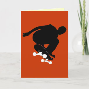 Cartão skateboarding card