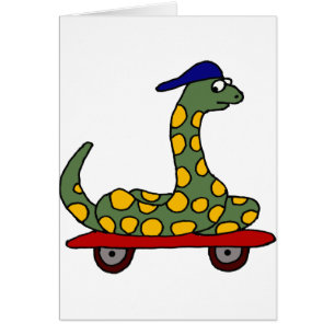 Cartão Skateboarding do Constrictor de boa do BR
