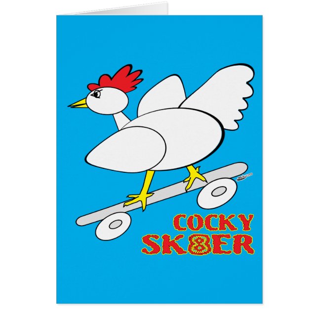 Cartão Skater Cocky (Frente)