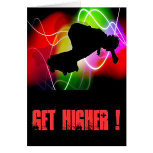 Cartão Skater elétrico do espectro