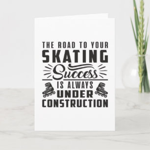 Cartão Skates Inline Skating Skating Inliner Gift Idea