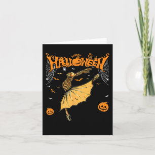 Cartão Skelerinas Llet Dance Cute Halloween Costum
