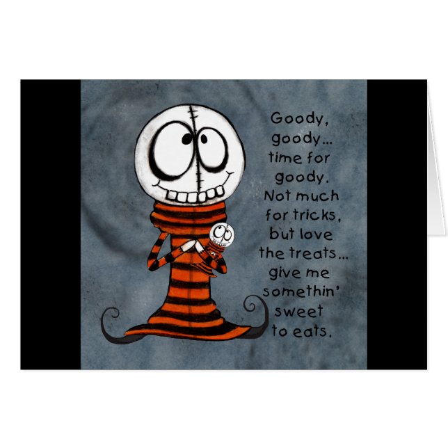 Cartão Skeletal Head Goody (Frente Horizontal)