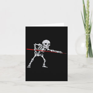 Cartão Skeleton Billiards Billiard Piscina Snooker Hallow