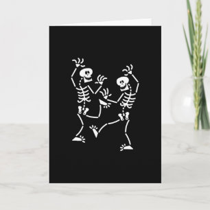 Cartão Skeleton Dancing Halloween