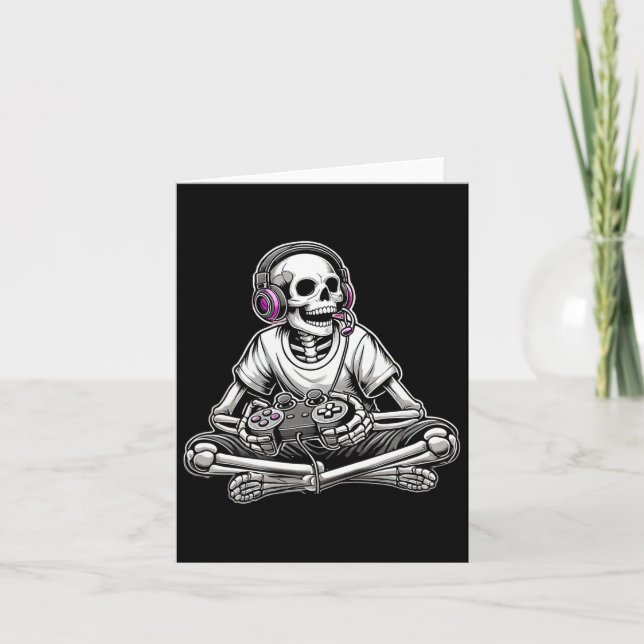 Cartão Skeleton Halloween (Frente)