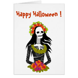 CARTÃO SKELETON LADY