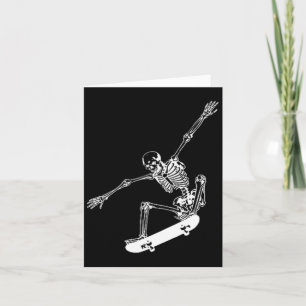 Cartão Skeleton Skateboard Skull Halloween Skate