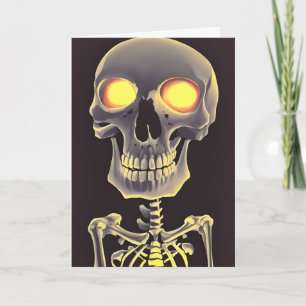 Cartão Skeleton Skeleton Halloween Pun