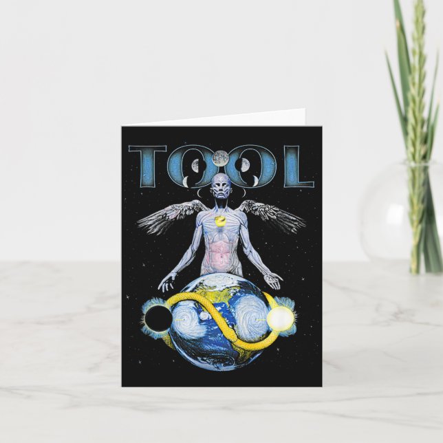 Cartão Skeleton Vintage Tool Shake Handyma Sarcastic Musi (Frente)