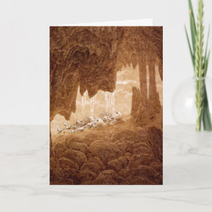 Cartão Skeletons in a Cave Retirement card