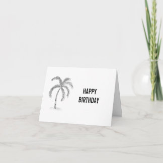 Cartão Sketched Greeting Card Black and White