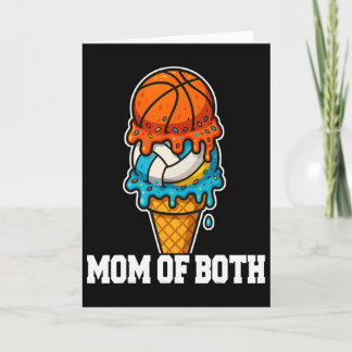 Cartão Sketll Volleyll Mom Ice Cream Drip Summer Game Day
