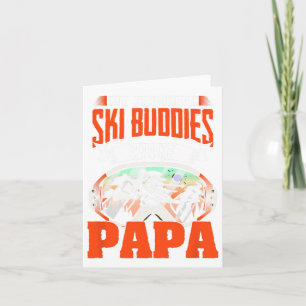 Cartão Ski Buddies Me Chame Papa Skier Skier Esportes de 