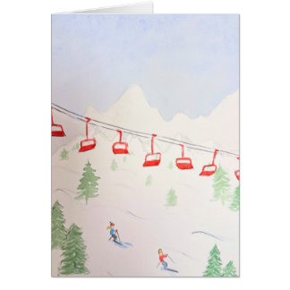 Cartão Ski Scene