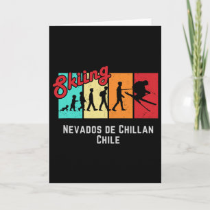 Cartão Ski T Nevados De Chillan Chile Para Homens E Mulhe