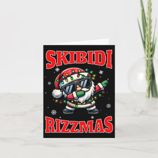 Cartão Skibidi Rizzmas Engraçado Gen Alpha Chri da Escola