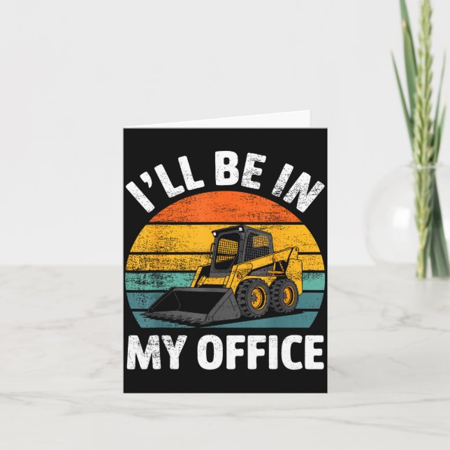 Cartão Skid Steer Operator Construction Heavy Equipment J (Frente)