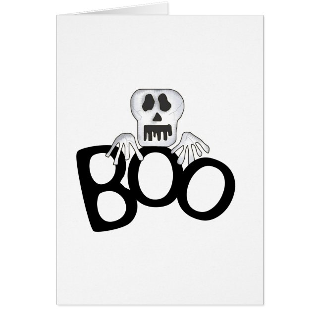 Cartão Skull Boo (Frente)